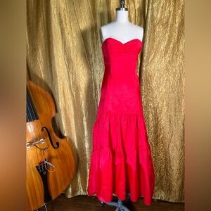 Jessica McClintock Red Evening Dress